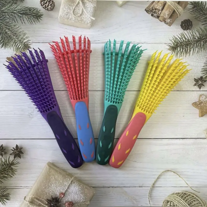 Nylon Boar Bristle Brushwith Brisltes Flexi Finger The Professional Thick Curly For Natural New Arrival Detangler Hair Brush