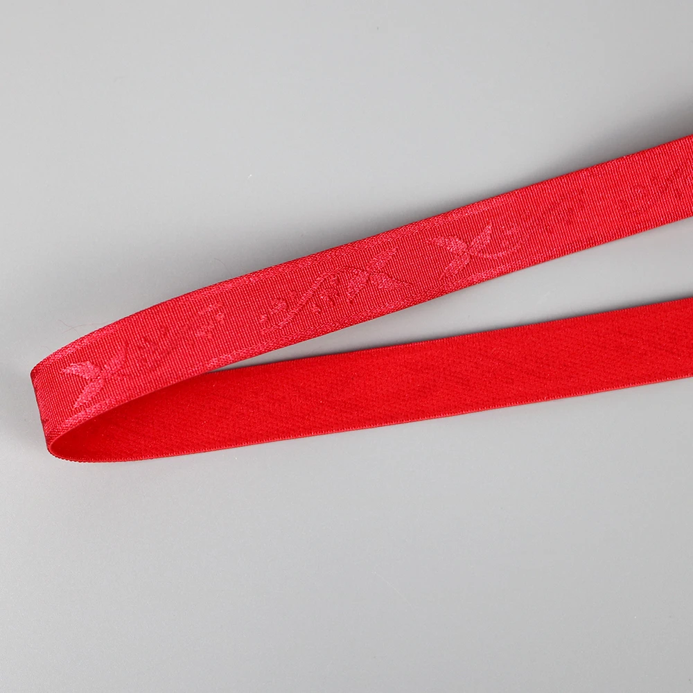 Custom Nylon Spandex Bands Logo Band Underwear Shoulder Elastic JACQUARD Elastic