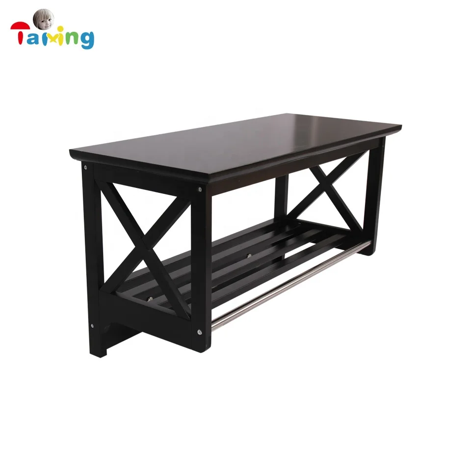 Wall Shelf Hanger Minimalist Wall Shelf clothing Hanger with Movable Hooks Household Wall Mounted