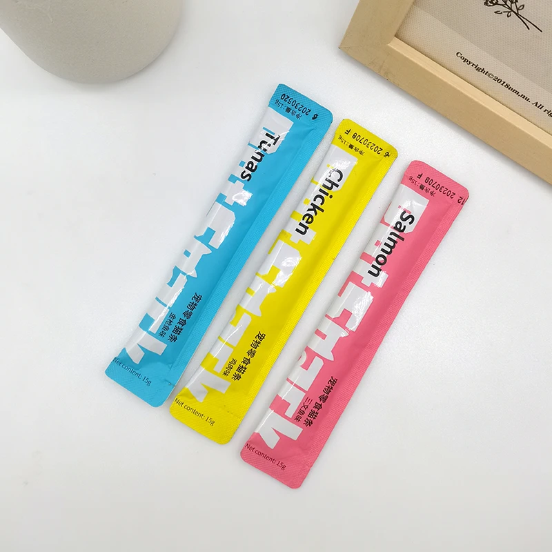 Private Label Pet Snack Salmon Tuna Fish Cat Creamy Treats Wholesale Wet Cat Food Cat Treats