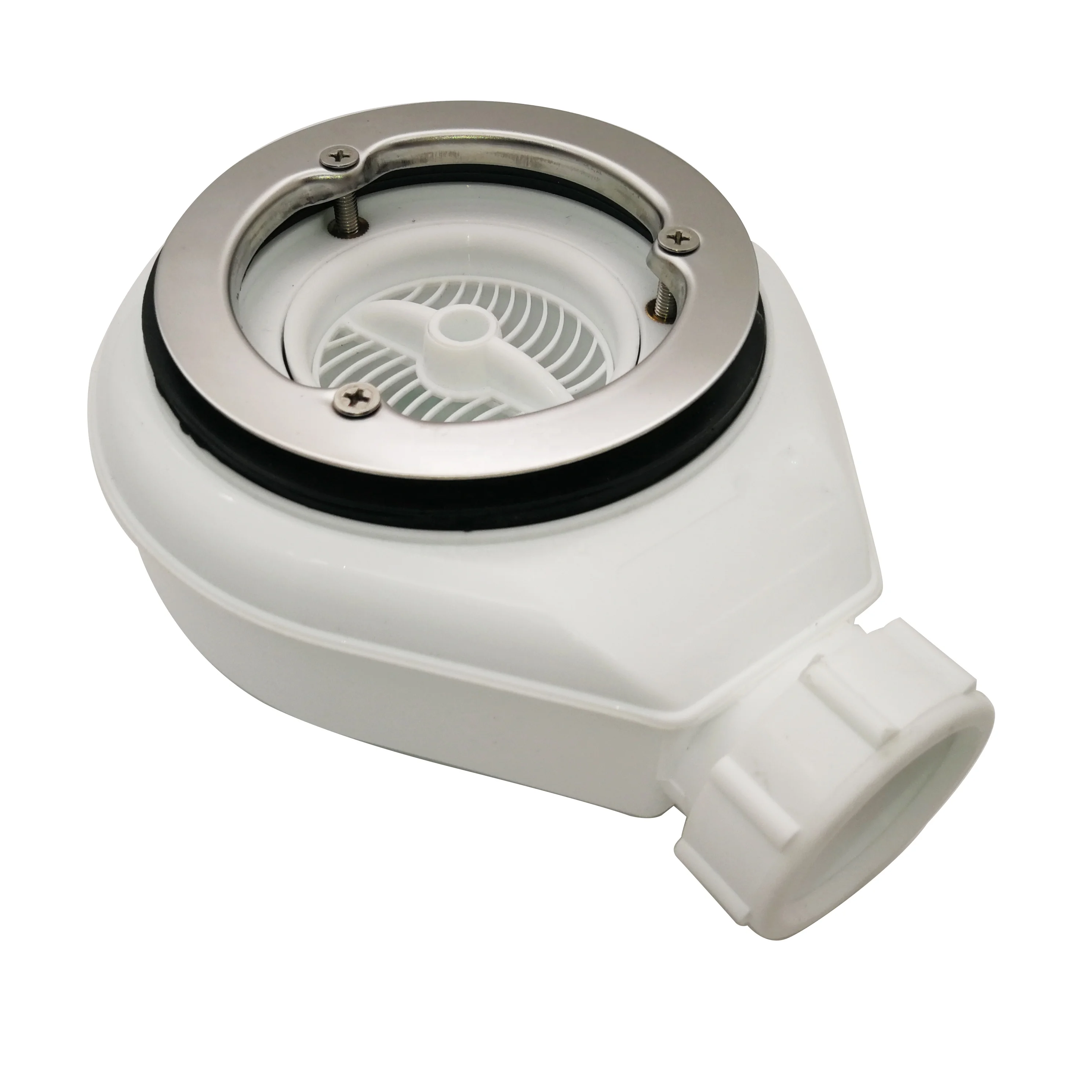 GUIDA 712196 siphon round shower drain with outlet 42mm for shower tray drainer