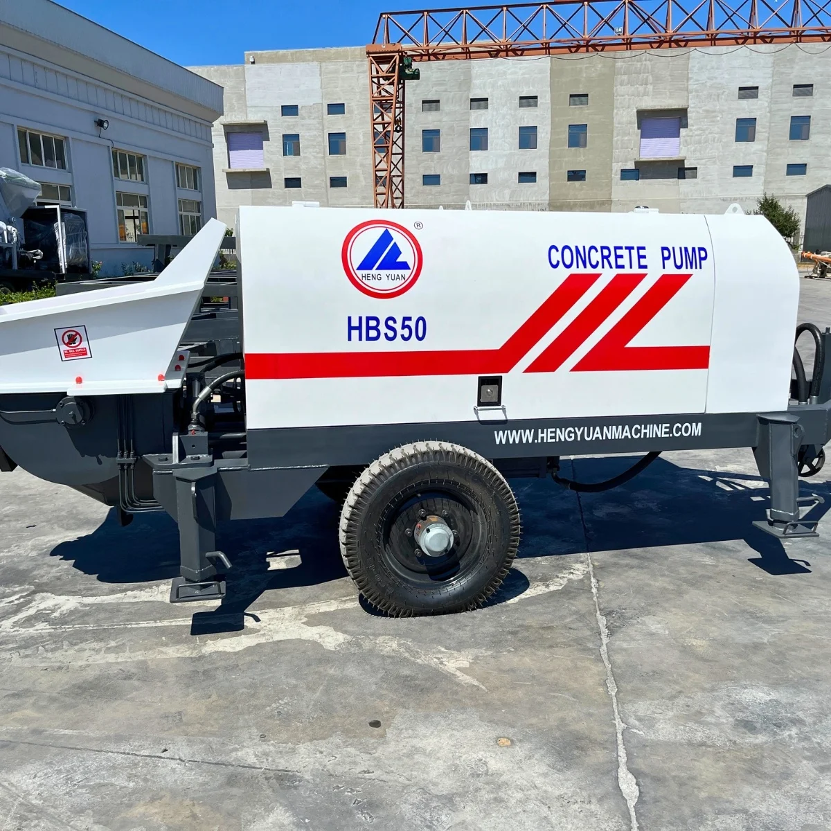 Concrete Pump 40-80m3/h electric  Engine concrete Line pump, Trailer Mounted concrete pump