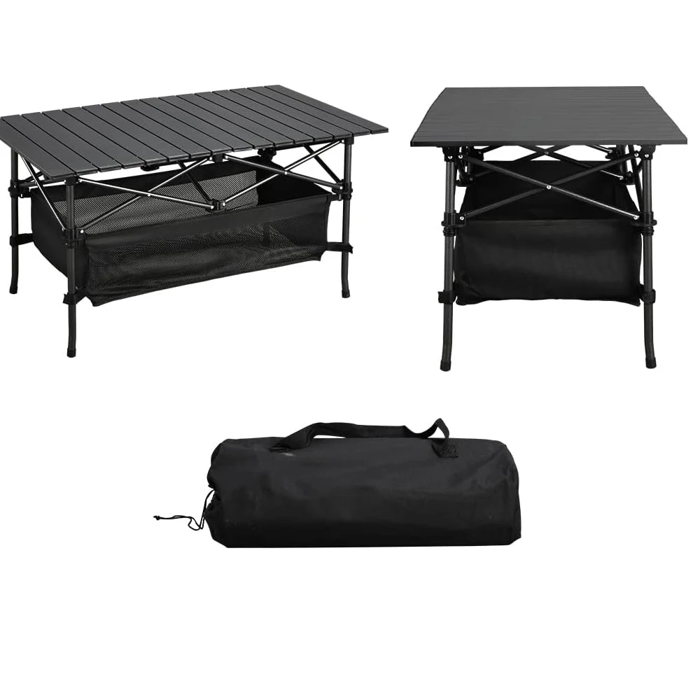 Lightweight  Aluminum Folding Table Roll Up Table with Easy Carrying Bag for car Camping