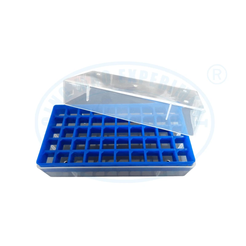 1.5ml 1.8ml 2ml plastic cryotube case box with cover 50-hole for laboratory