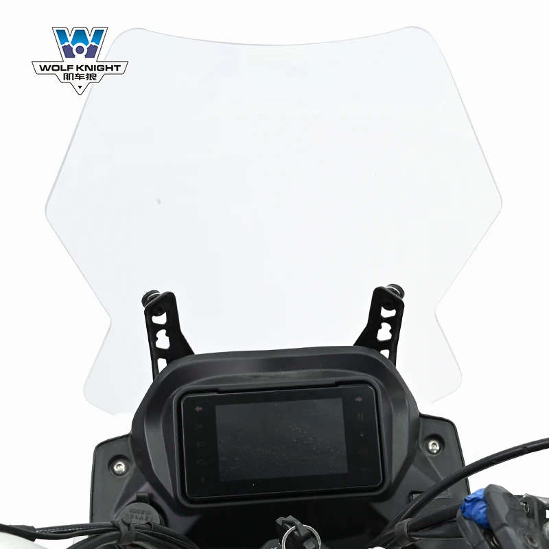 JICHELANG for Kove 525X Modification Windshield Motorcycle Handle Motorcycle Accessories Universal Windshield