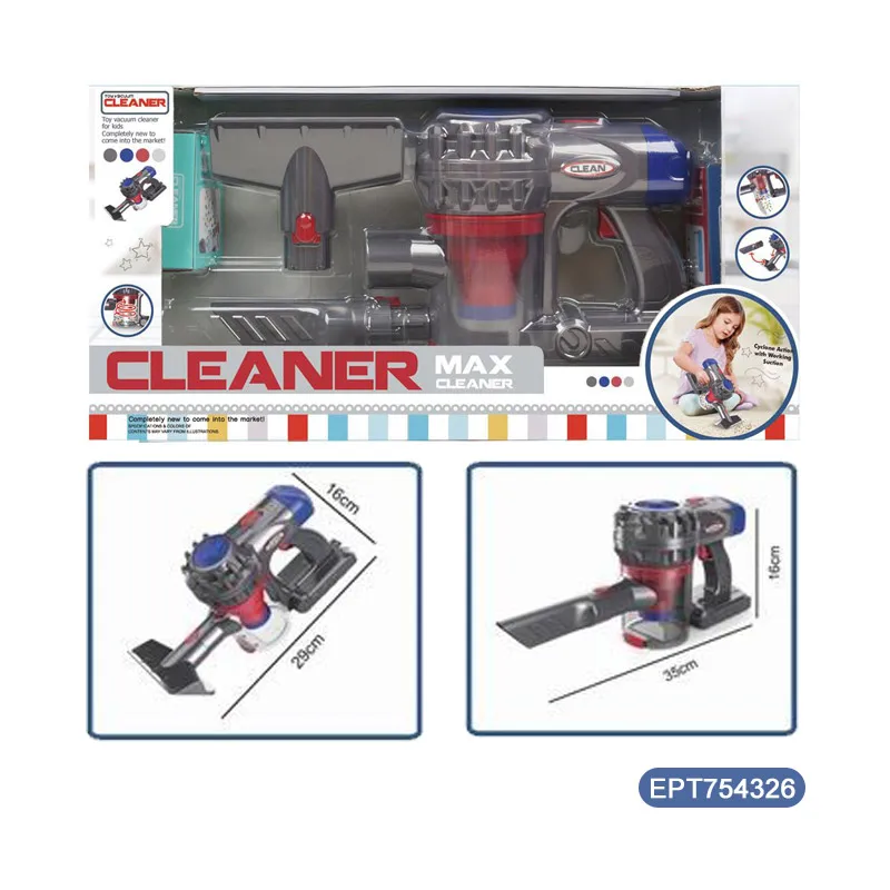 EPT New Simulation Sound Pretend Household Appliances Vacuum Cleaner Cleaning Set Play House Kid Juguetes Toys With Battery/Usb