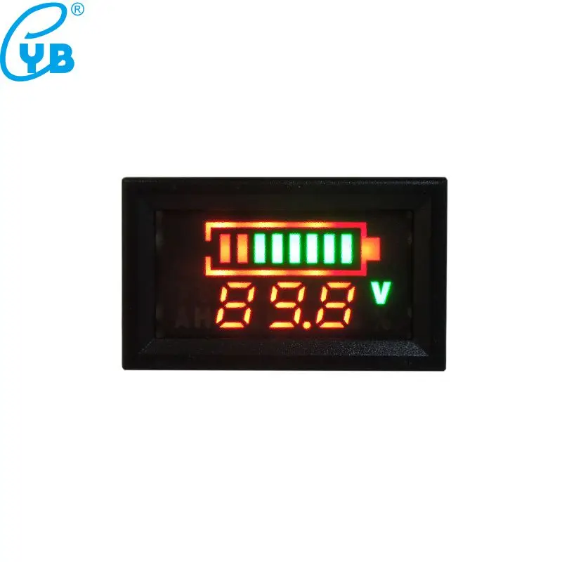  Индикатор напряжения аккумулятора YB27VE постоянный ток 36 В 48 6-120 индикатор емкости свинцово-кислотных аккумуляторов вольтметр датчик