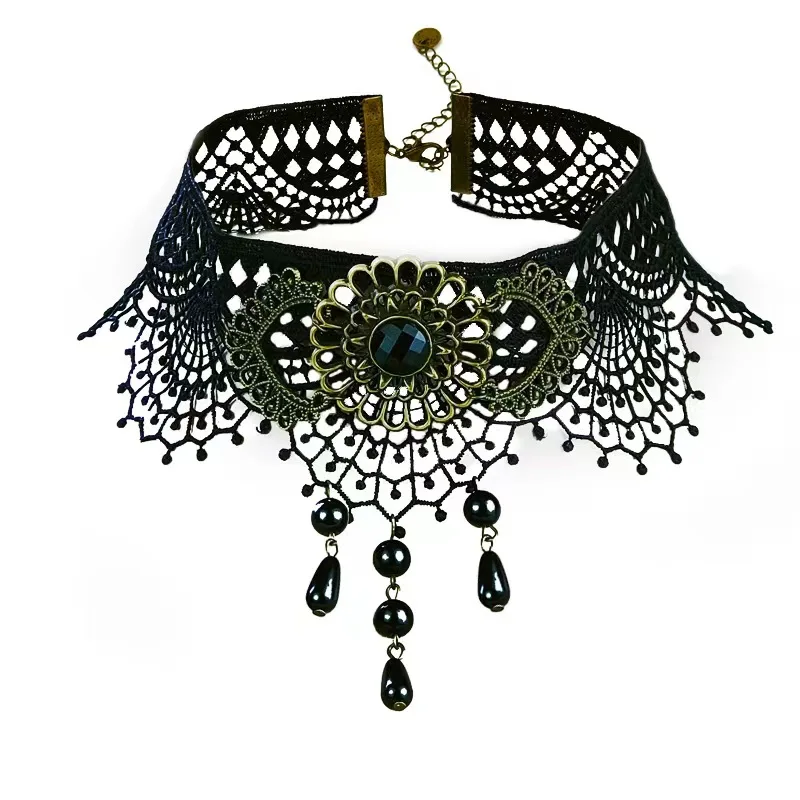 Vintage Punk Jewelry Set-Bracelet Necklace Halloween Carnival Night Festival Party Makeup Ball Dress Fashion Jewelry Special