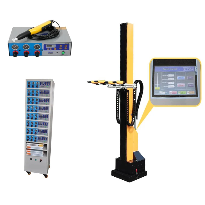Automatic powder coating gun and reciprocating machine