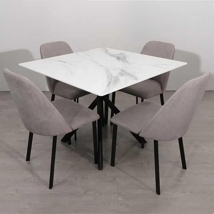 New Products Dining Room Furniture Luxury Small Ceramic Dining Table Top White Nordic
