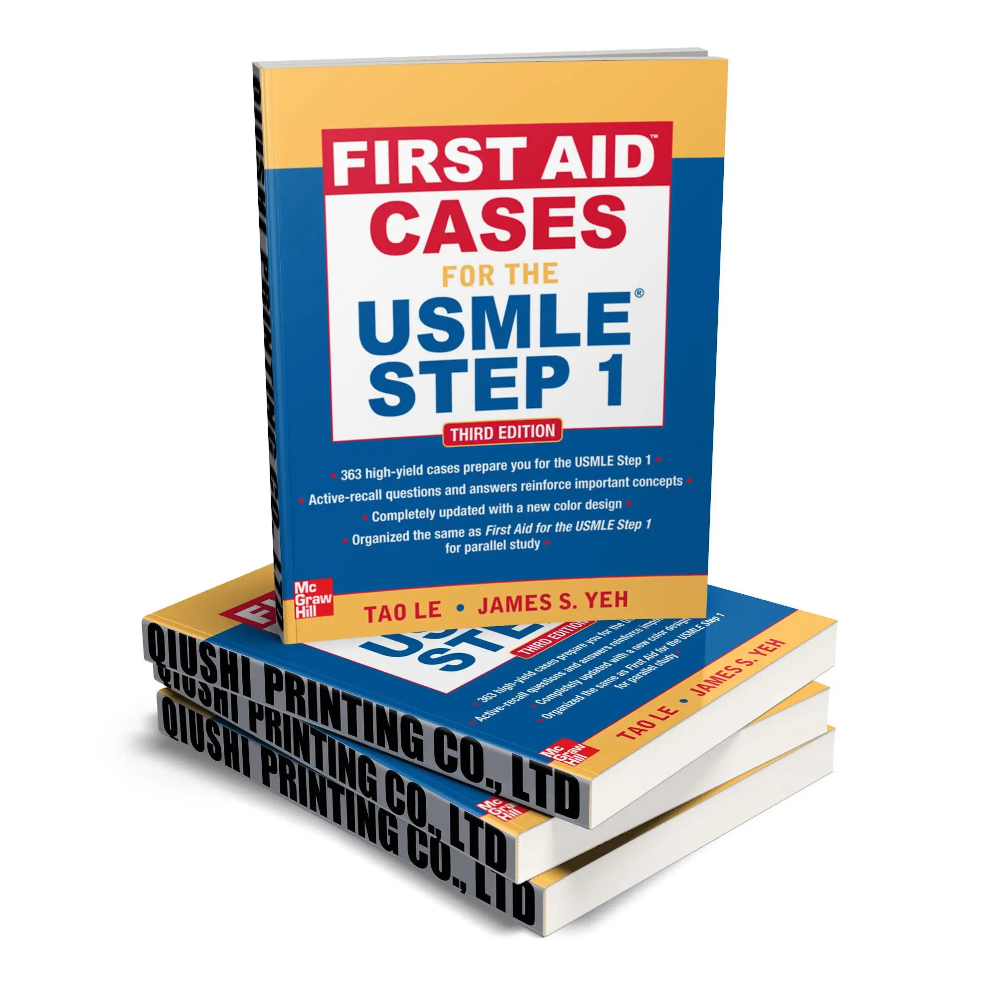 Случаи первой помощи для USMLE Step 1 3ed (2012) медицинский учебник печать маленький MOQ переплет шитья идеальный