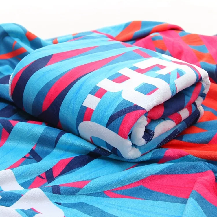 
[Low MOQ OEM] High GSM Thick Beach Towels Bath Towels 100% Polyester Terry Microfiber Cloth 400GSM Custom Print No Minimum 400GSM Thick Beach Towels Bath Towels Custom Print