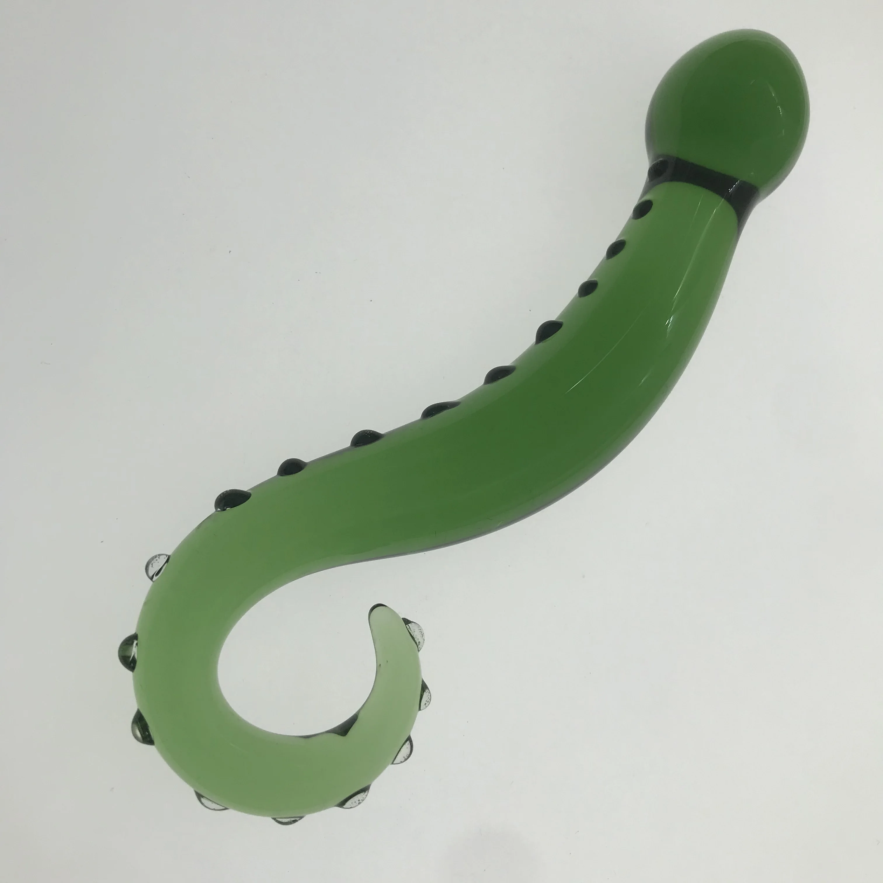 Wholesale hippocampal shape extremely big thick glass dildo sex toys