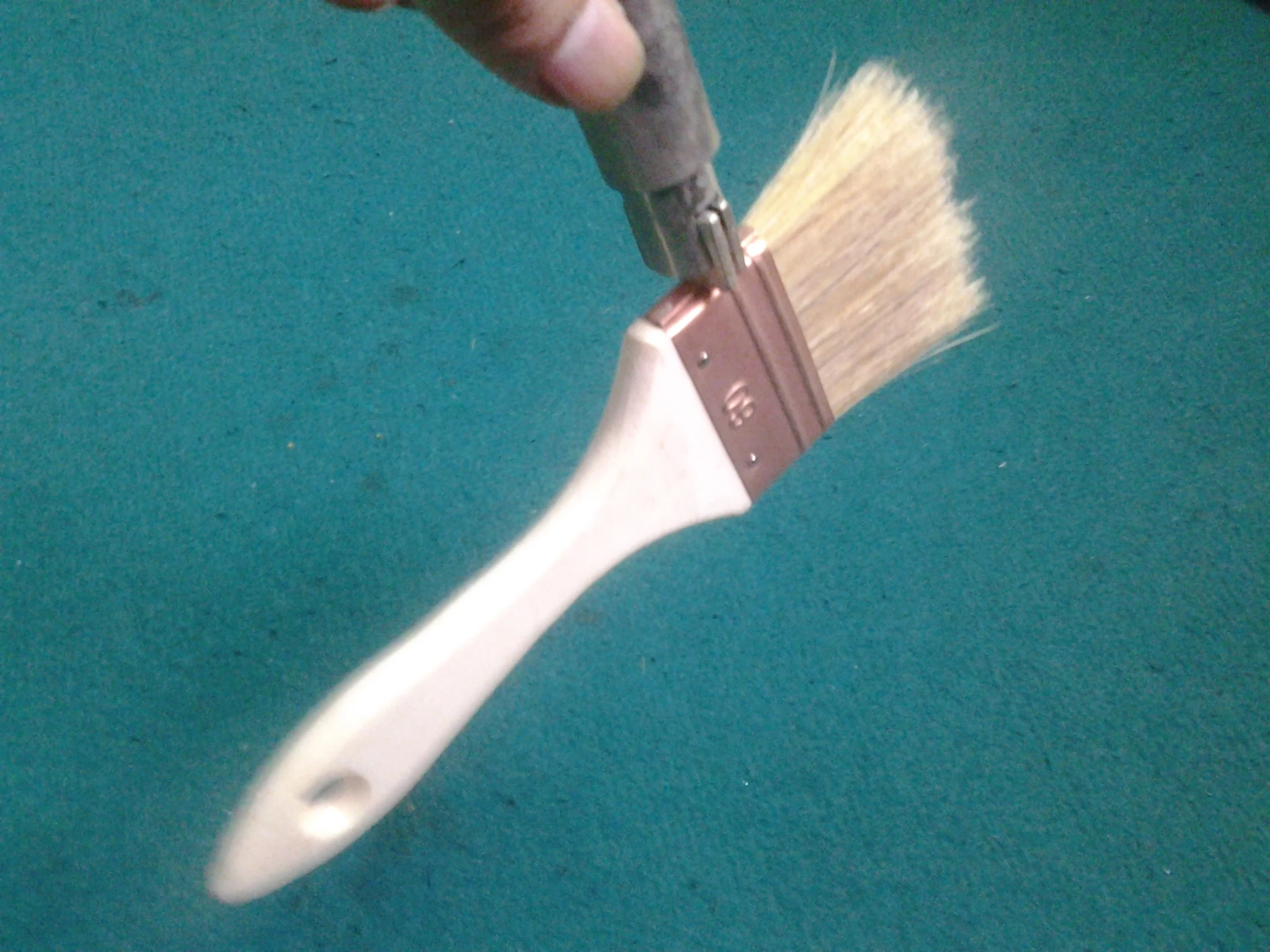 Copper Plated Ferrule Vanished Painting Brush Wood Handle