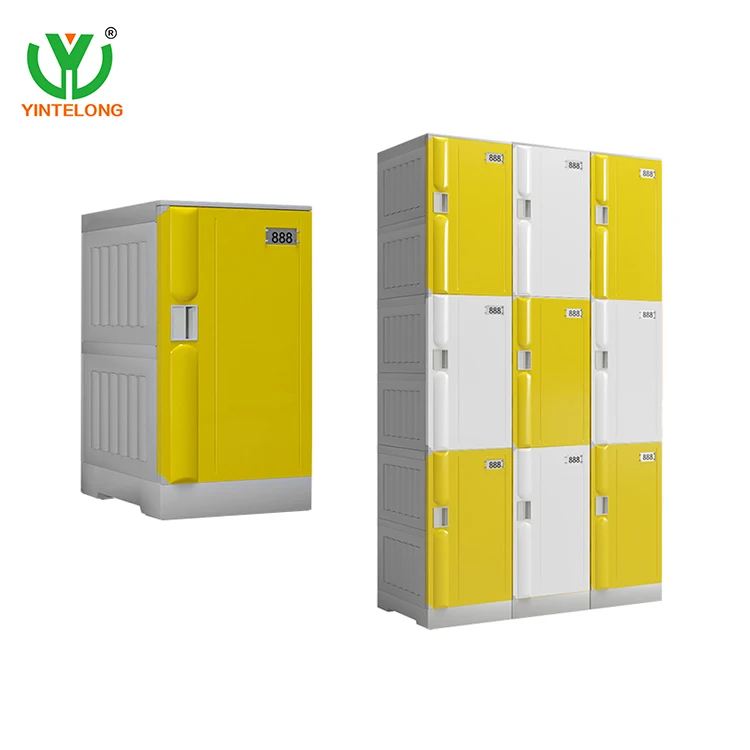 YL Abs Plastic Locker  Gym Clothes Storage Cabinet Lockers Knock Down Assembled Locker