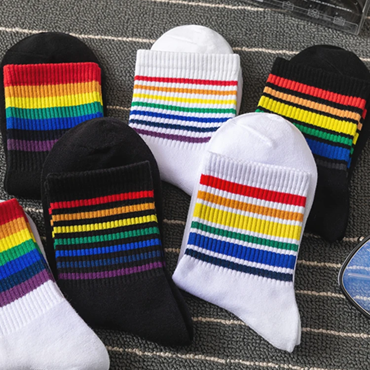 High quality fashion crew grip embroidery women compression print designer socks logo customize cat turkey socks