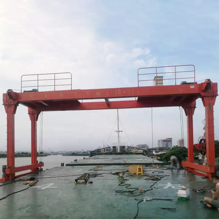 30 ton lifting gantry portal ship hatch cover crane with factory price