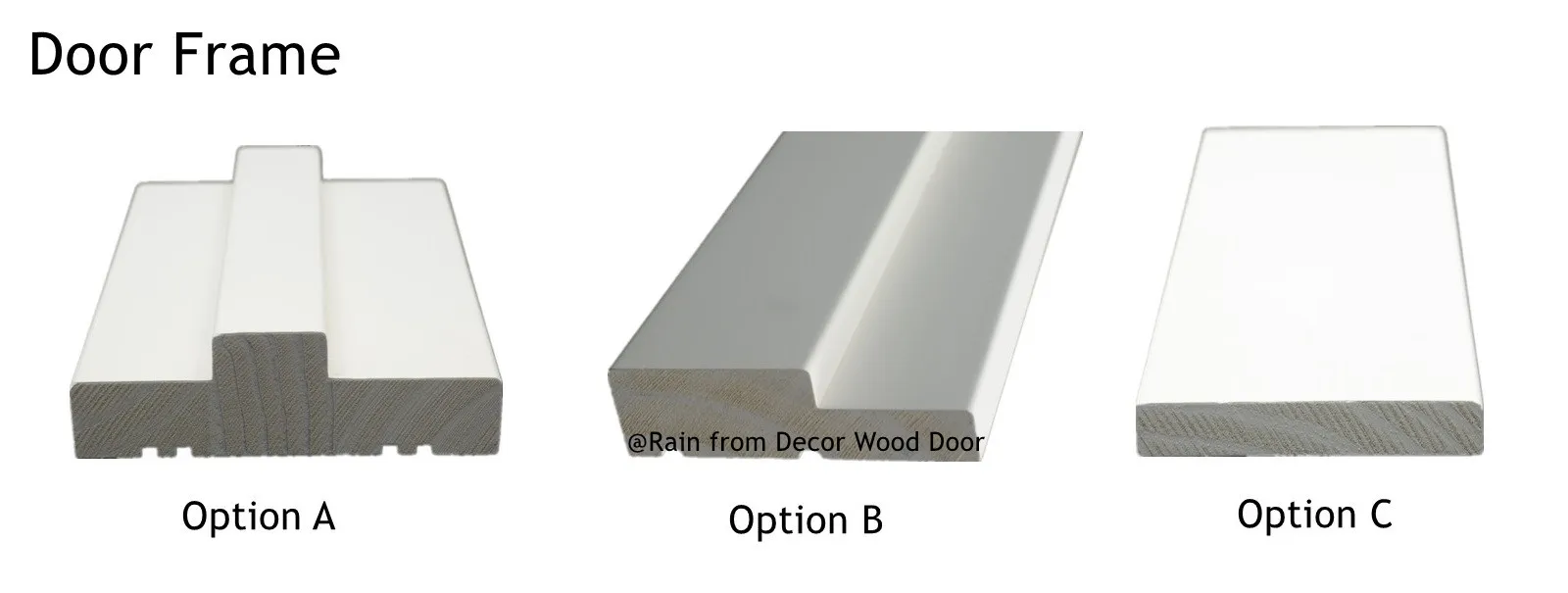 American market interior 4 9/16 inch width white primer solid pine wood door frame