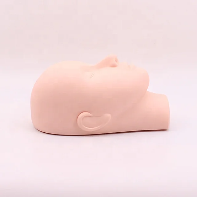 Factory Sale Makeup Tools Eyelash Extension Practice Head Training Elastic Durable Rubber Mannequin Head