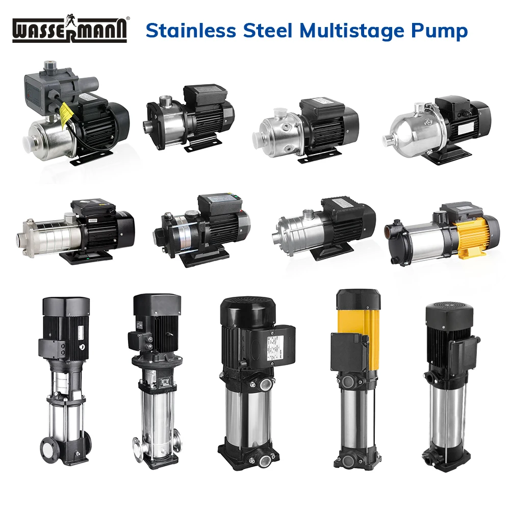 Multi stage stainless steel horizontal centrifugal water pump