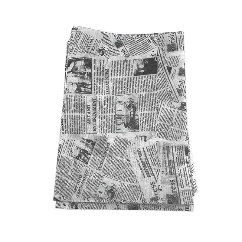 
Printing Copy Paper English Newspaper Stock 17g Tissue Gift Wrapping Wet Proof Printing Paper 