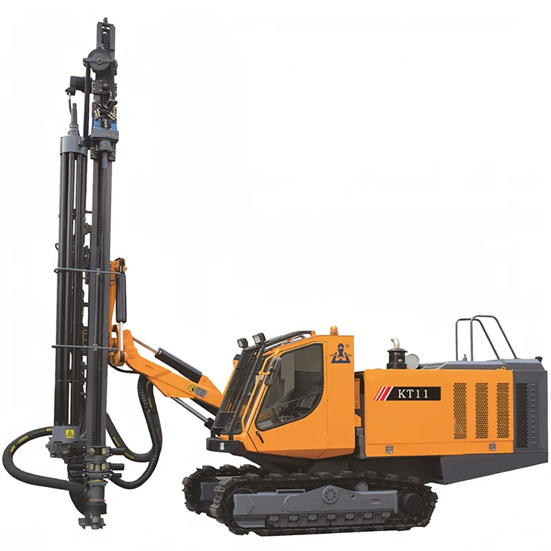 KT11 DTH Drill Rig With Built-in Air Compressor Blast Hole Rock Drilling Machine for Sale