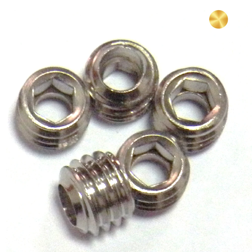 Customized Alloy Steel Black Oxide Through Hole Hollow Hexagon Socket Set Grub Screws with Hole