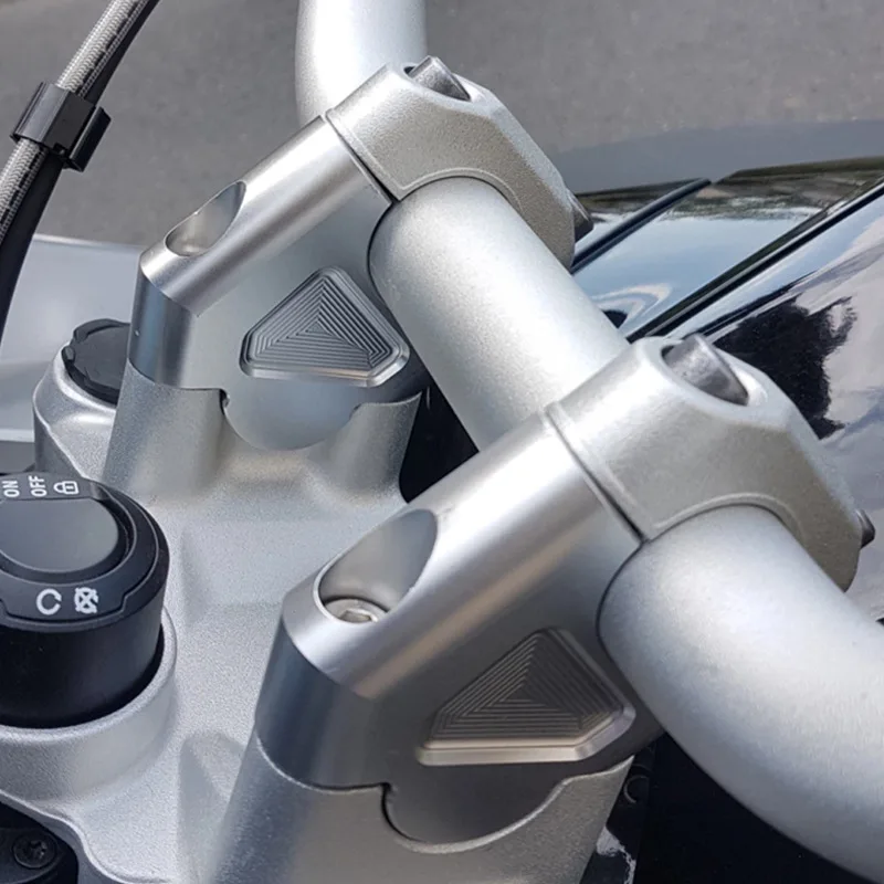 Aluminium CNC Heighened Handlebar and Base for R1200GS LC1200 R1250 Motorcycles Cross-Border Modification Accessories
