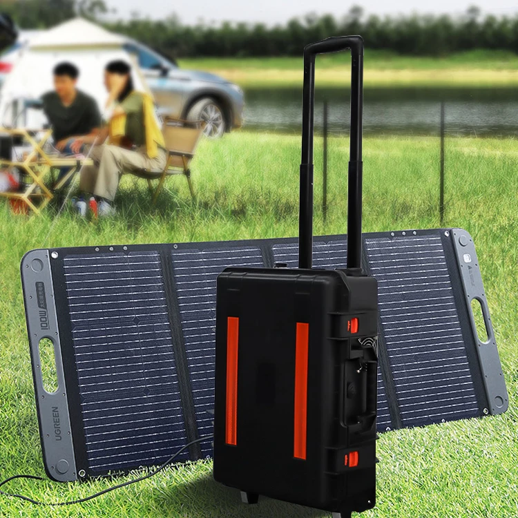 Esun Portable Power Station Backup Lithium Battery 220V 2000W Mini Solar Generator for Home Outdoor Camping Travel Emergency
