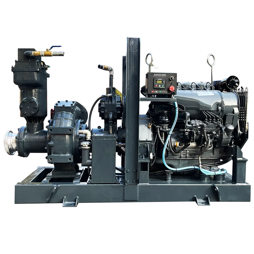 Self-priming depth of 9 meters sewage dredging diesel centrifugal pump