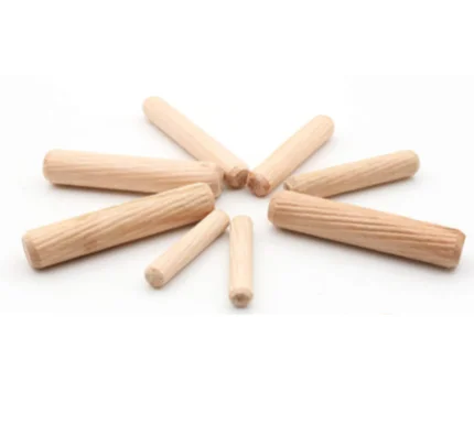 Decorative Wood Crafts Unfinished Hardwood Sticks Round Natural Wood Dowels Rods Different Size Wooden Dowel Pins