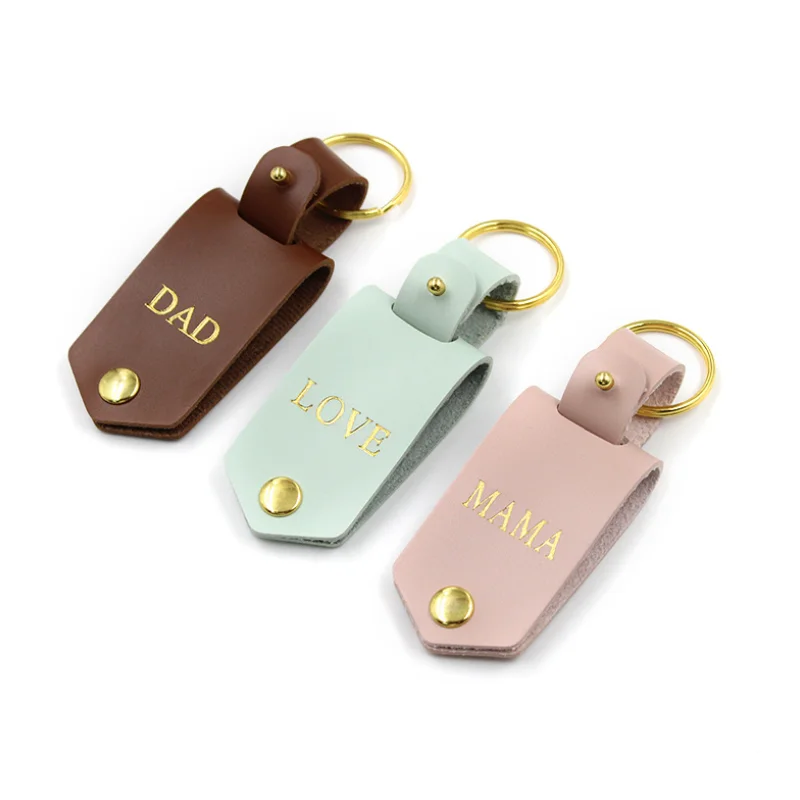Personalized Photo Keyrings Fashion PU Leather Photo Keychain Anniversary Gift  Picture  Frame Keychain for Men Women