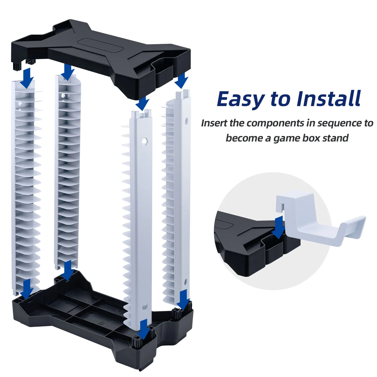 DOBE Game Disc Storage Station for PS5 for Xbox series X/S Store Stand Base Game card Display for Nintendo Switch for PS4