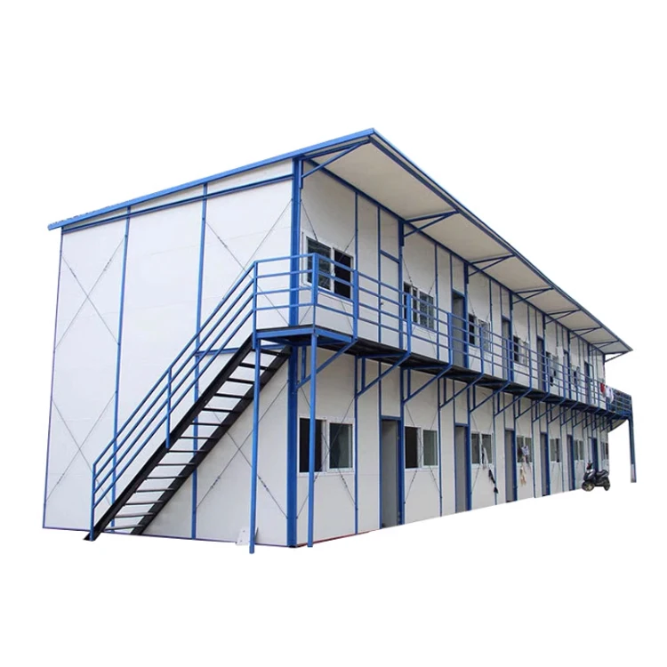 Amenities Building Prefab Flat Pack Prefabricated Multi Layer Duplex Container House  For Family Office Shop Hospital