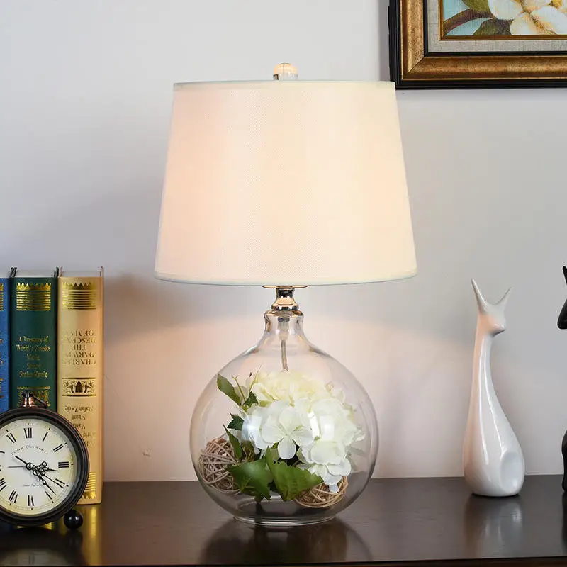 Bedroom Living Room Bedside Decorative Bar Lampe De Table Desk Lamp Modern Gold Luxury Bedside Led Glass Table Lamp