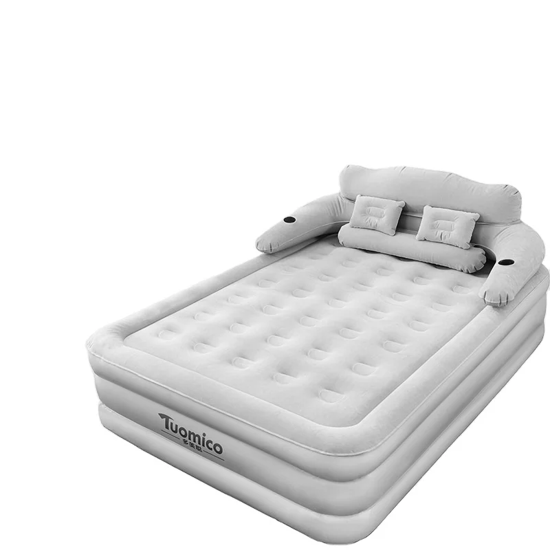 sofa bed inflatable air mattress inflatable bed flocked inflatable pvc single size air bed