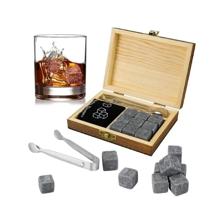 Top Quality Whiskey Ice Wine Stone Whisky Rocks Gifts Cool Presents For Men Dad Husband Boyfriend
