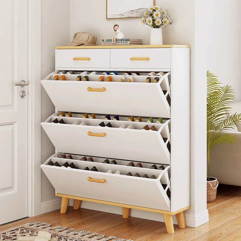 Living room furniture shoe rack cabinet wooden shoe storage cabinet shoe rack
