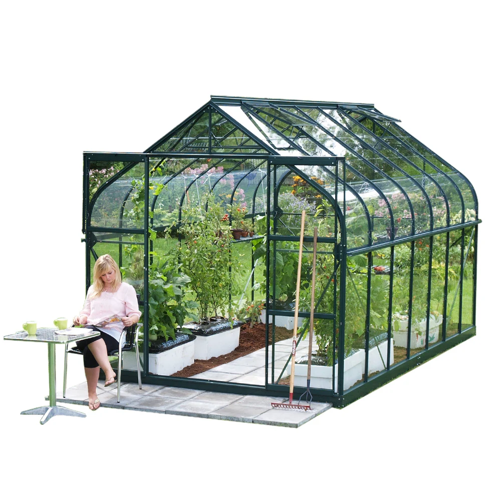 Outdoor Home Garden Courtyard Europe Standard Polycarbonate Greenhouses Backyard aluminium frame greenhouse for sale