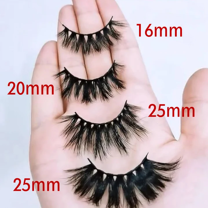 Factory Custom Private Label Faux Mink Eyelashes 3D Silk Fiber 5D Super Fluffy Faux Mink Lashes Synthetic 3D mink fur eyelash