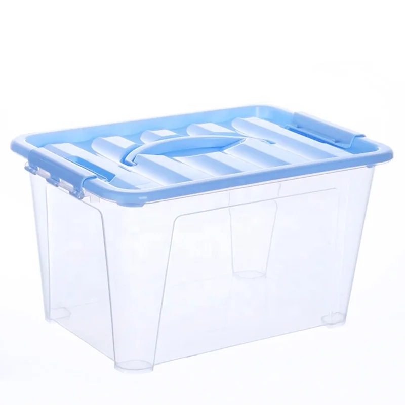 Multipurpose top quality clothing plastic pp storage with wheels and handle
