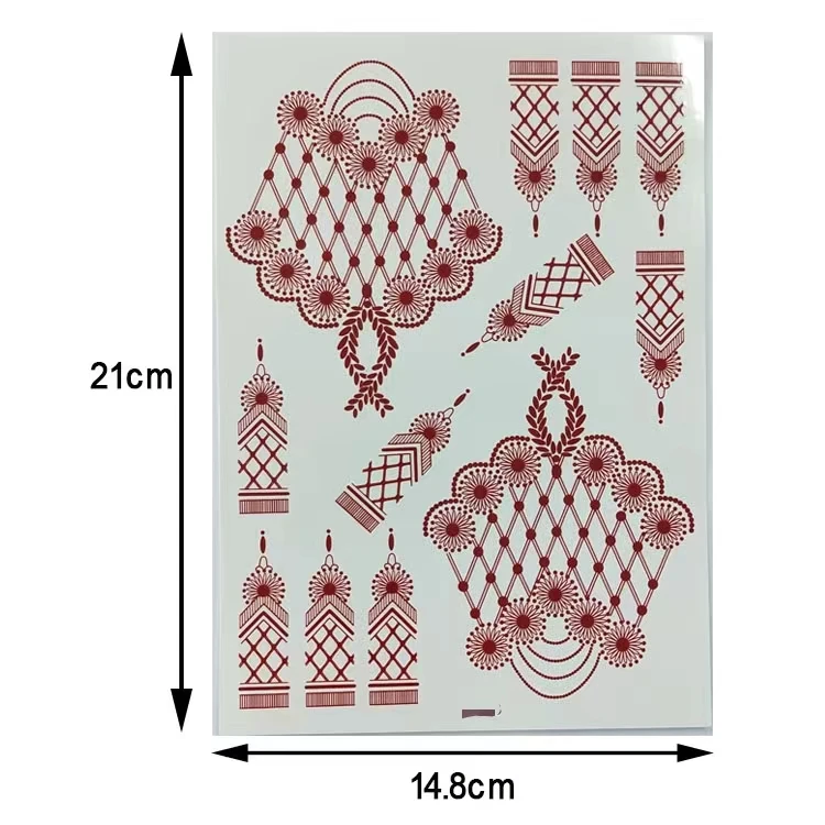 Henna Tattoo Stickers Hands And Feet Henna Tattoo Stickers Temporary Custom Henna Tattoo Sticker