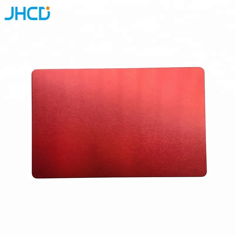 .8mm 0.5mm thickness 86mm x54mm black blank anodized alumina aluminum business cards