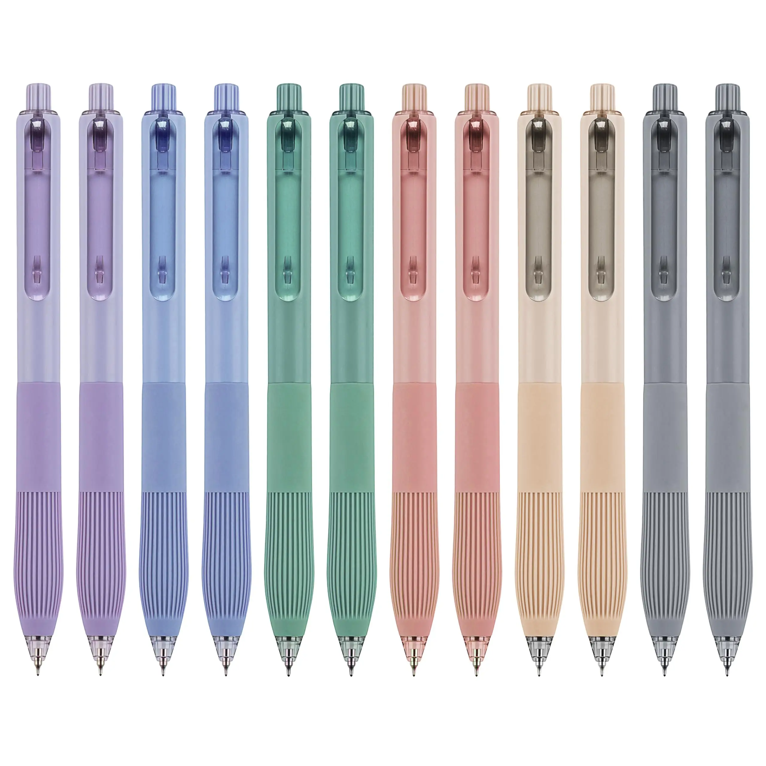 Wholesale Gel Pen Promotional Gift Product Press Student Clear Ink Pen for Advertising
