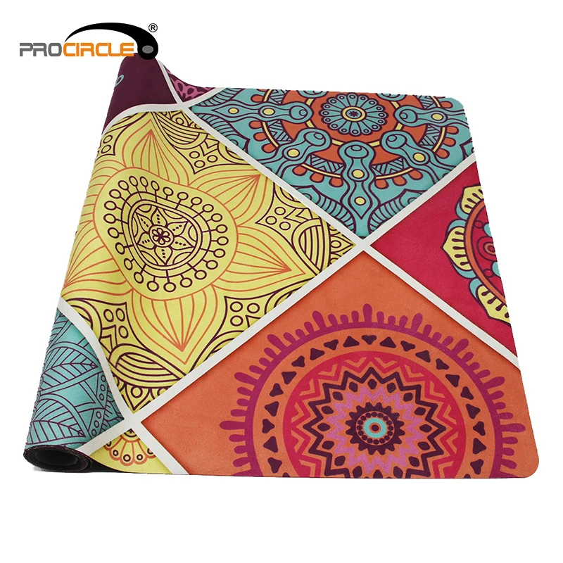 Foldable Suede Natural Rubber Yoga Mat