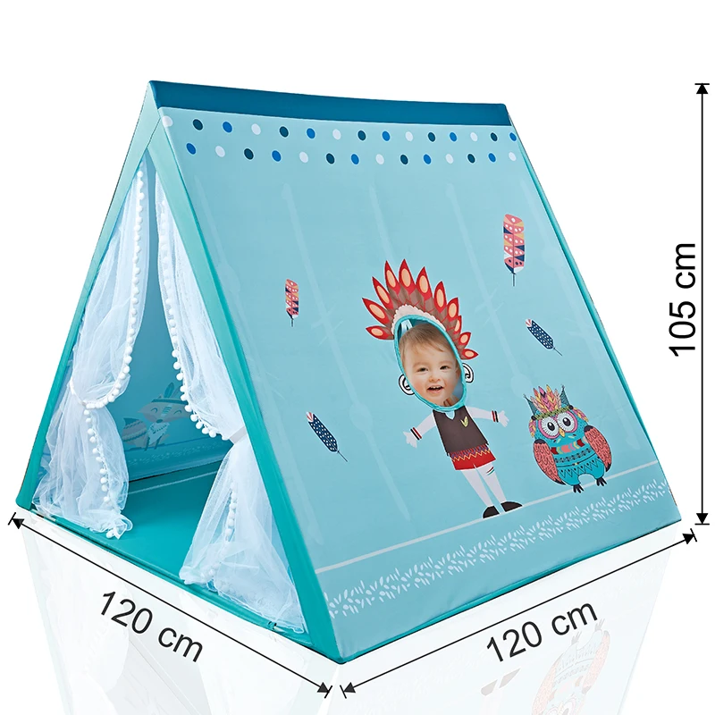 Wholesale portable indoor tents for children play house for children conical indoor-outdoor tents for children play room