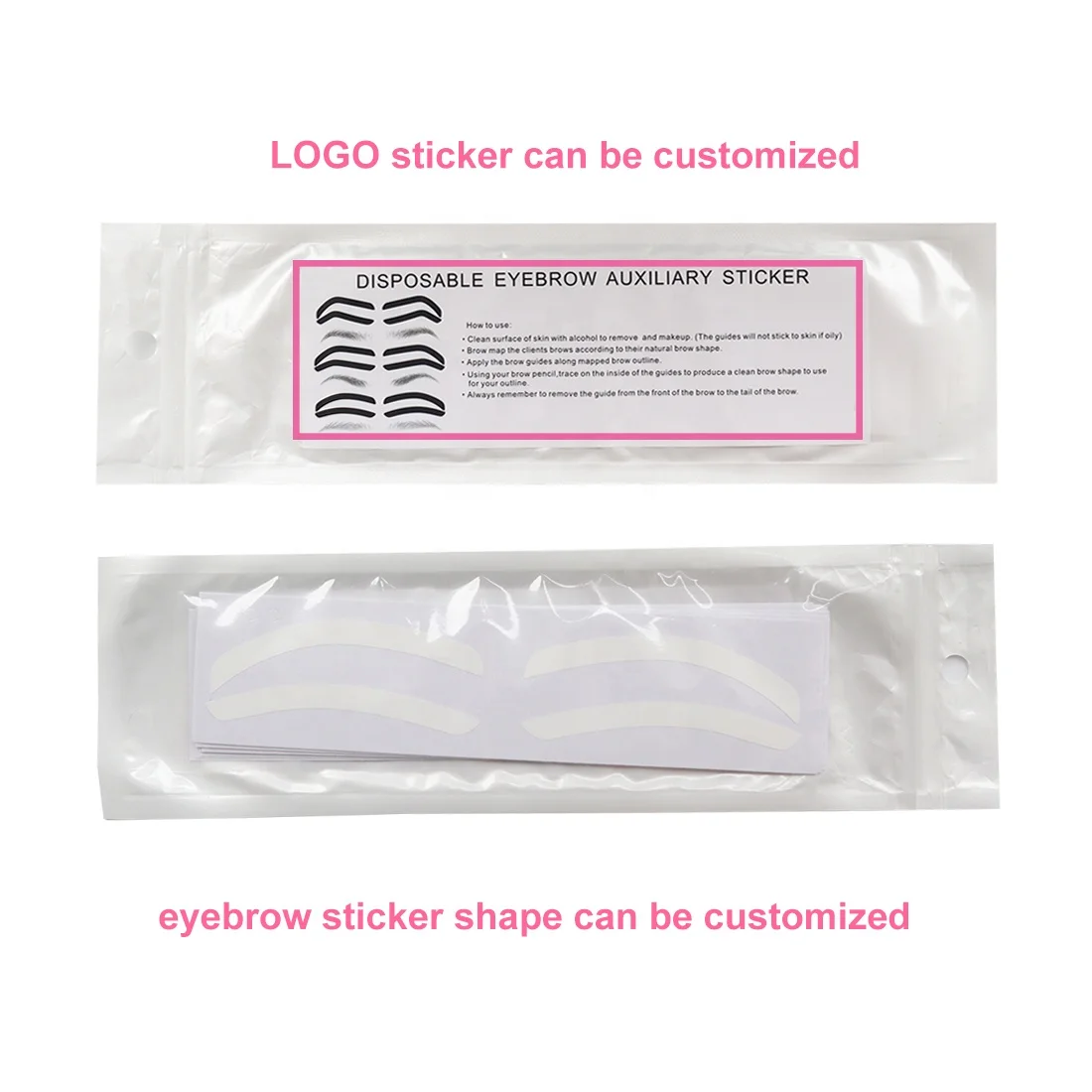 Airbrush Eyebrow Tint Make Up Plastic Stencil Eyebrow Sticker Stencil Guide Eyebrow Sticker Tape