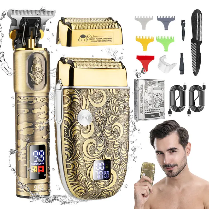 50 Styles T9 Usb Electric Hair Clippers Men Shaver Trimmer Hair Cutting Machine Rechargeable Professional Beard Trimmer for Men
