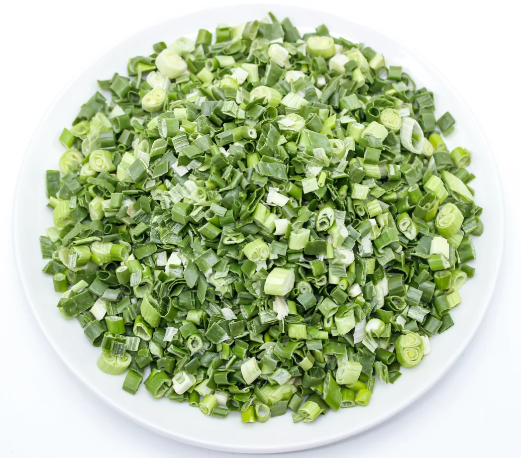Low Price Freeze Dried Chopped Green Onions Spring Onion Scallions Dehydrated Vegetables FD Drying Process Flakes Leaf