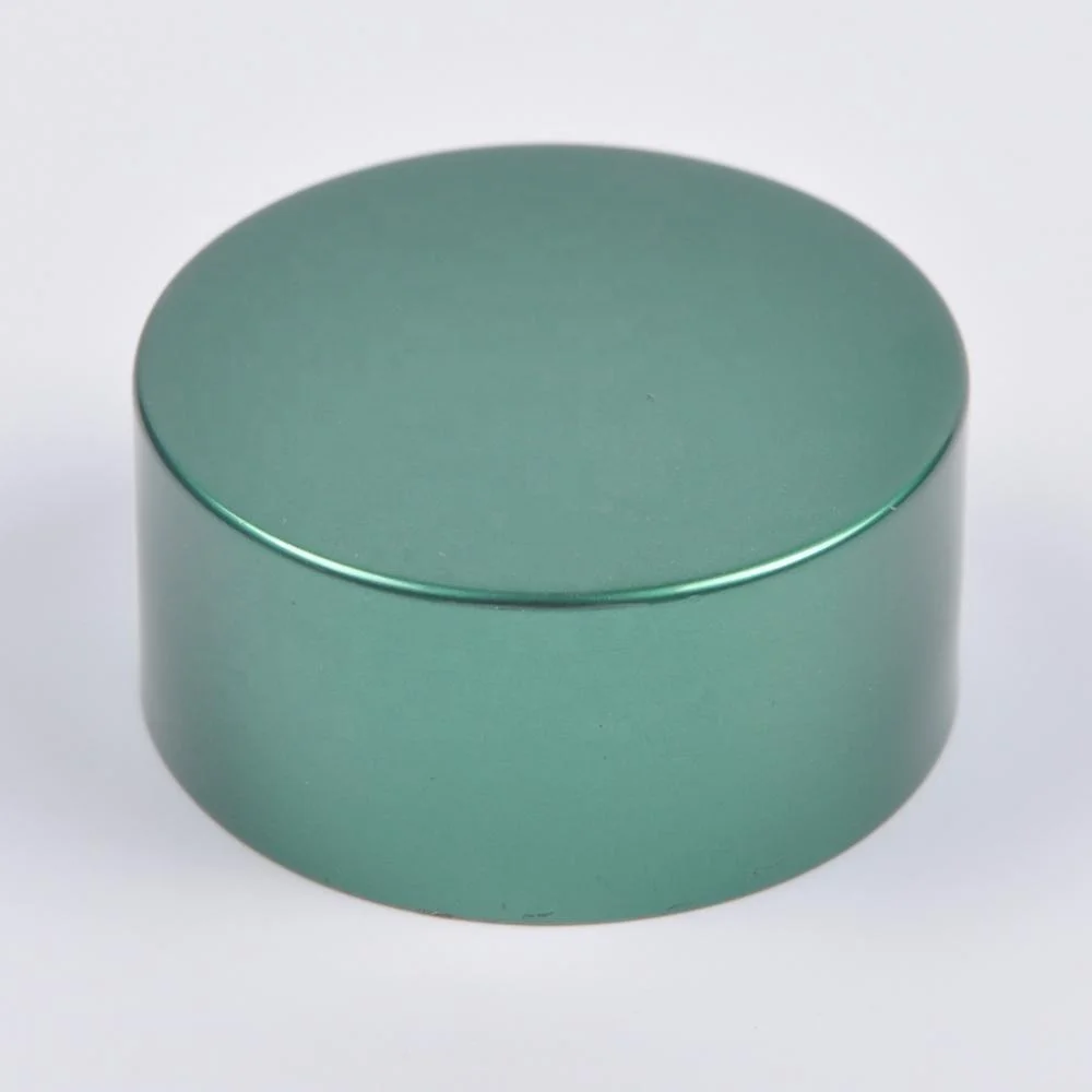 Custom Logo Cosmetic rose gold color aluminum Plastic Lid Cream Jar